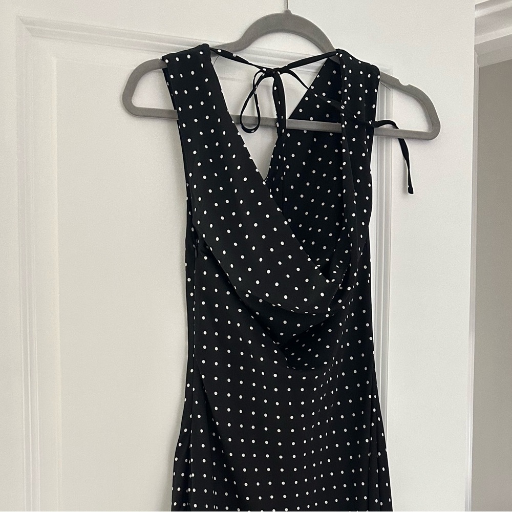 Role Model Maxi Dress - Black Polka Dot Peppermayo